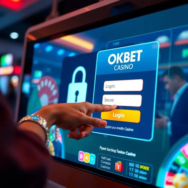 User entering secure login details on a casino platform interface