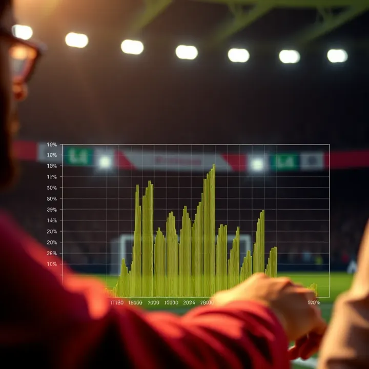 Graph showing English Premier League teams' recent performance trends