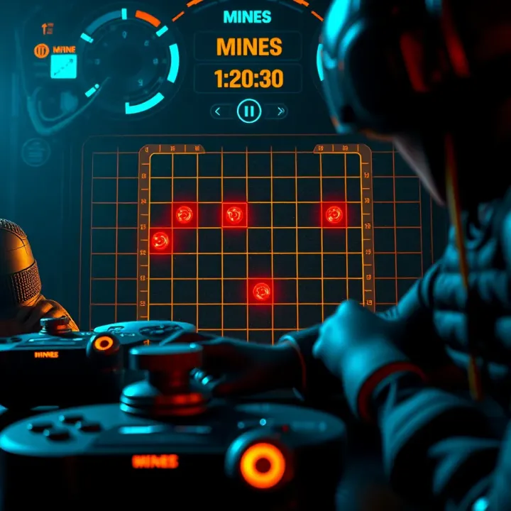 Mines Pro Gameplay Interface on OKXBet Gameplay interface of Mines Pro on OKXBet showing grid with hidden mines and safe spots