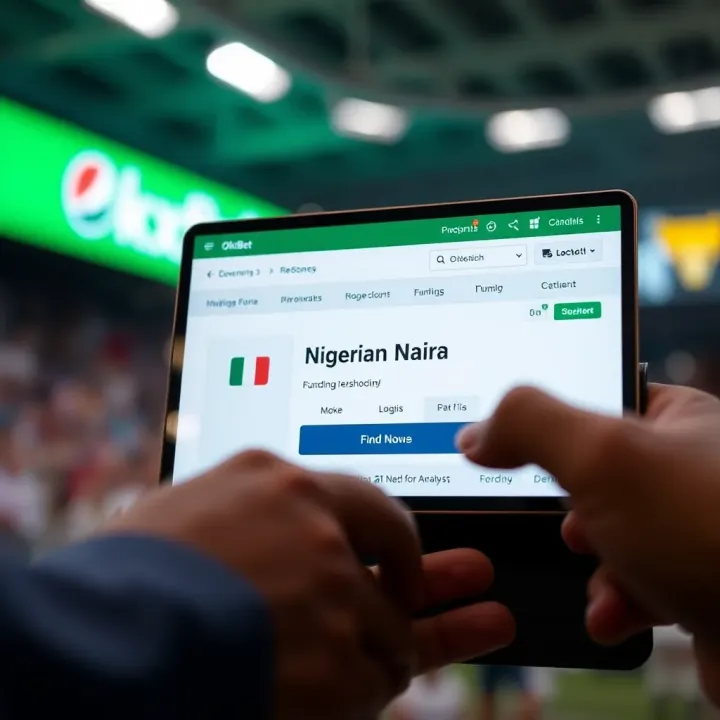 Funding OkxBet Account Using Nigerian Naira Wallet Digital wallet screen displaying Nigerian Naira funding option on OkxBet
