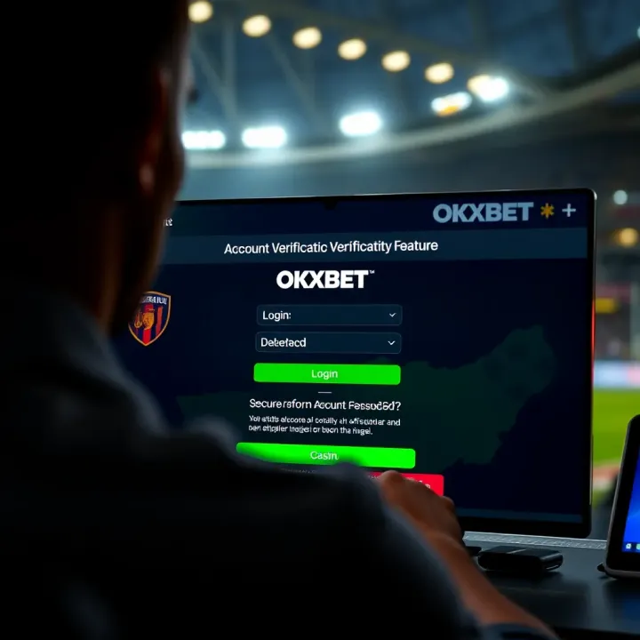 Secure login and account verification interface of OKXBET platform