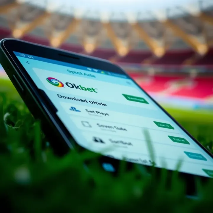 Interface showing options for downloading Okxbet Bet APK on a mobile device screen