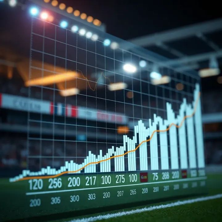 Visual Representation of Effective Sports Betting Strategies Graph highlighting winning strategies and trends in sports betting analysis