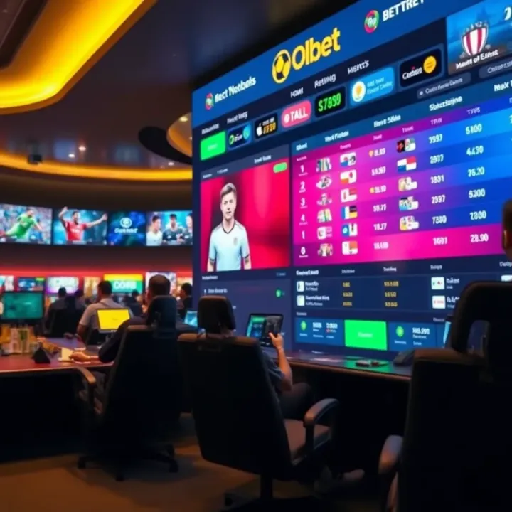 A vibrant digital interface showcasing various sports betting options available on Okxbet