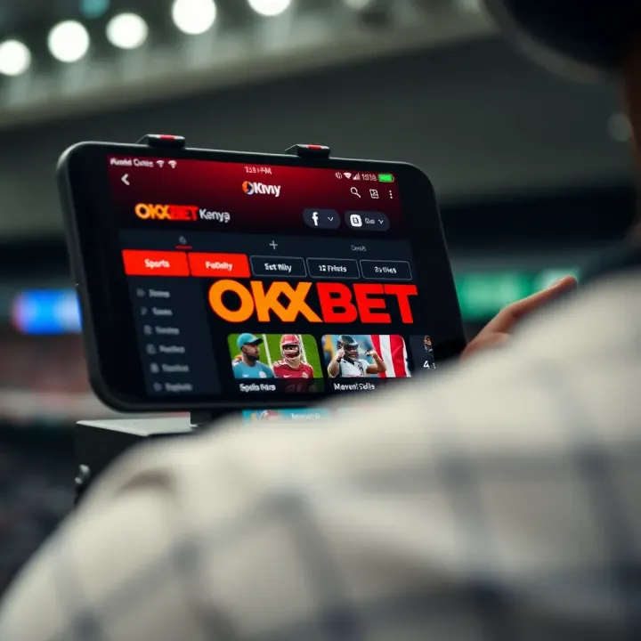 User interface displaying sports betting options in the OKXBET Kenya mobile application