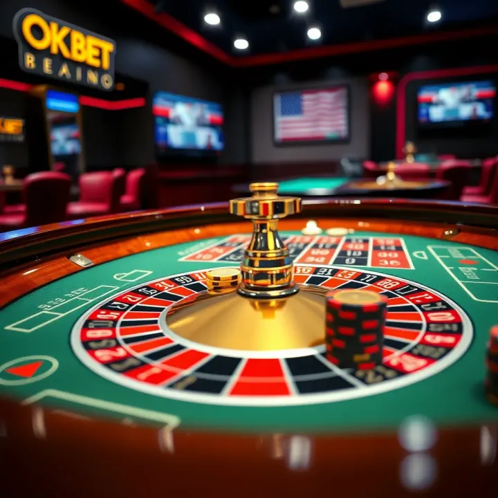 Virtual roulette table showing betting layout with chips placed on numbers and colors