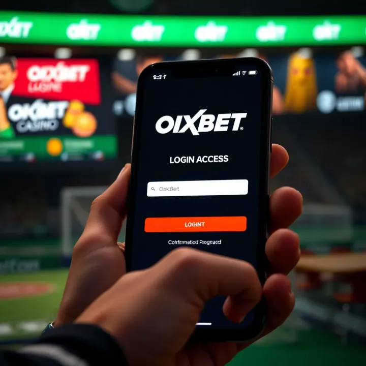 OkXBet Mobile Login Screen with Secure Access User logging into OkXBet app on mobile with visible login credentials input and confirmation button