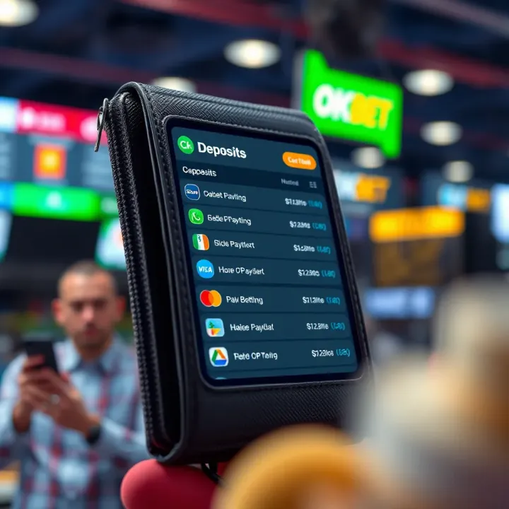 A digital wallet displaying multiple Nigerian payment options for online betting deposits