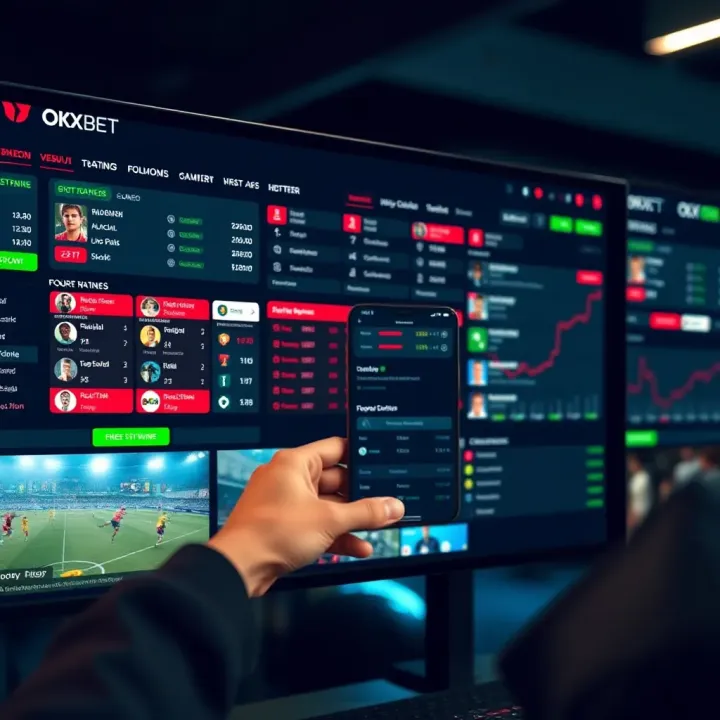 User navigating sports betting platform with multiple live event scores and data