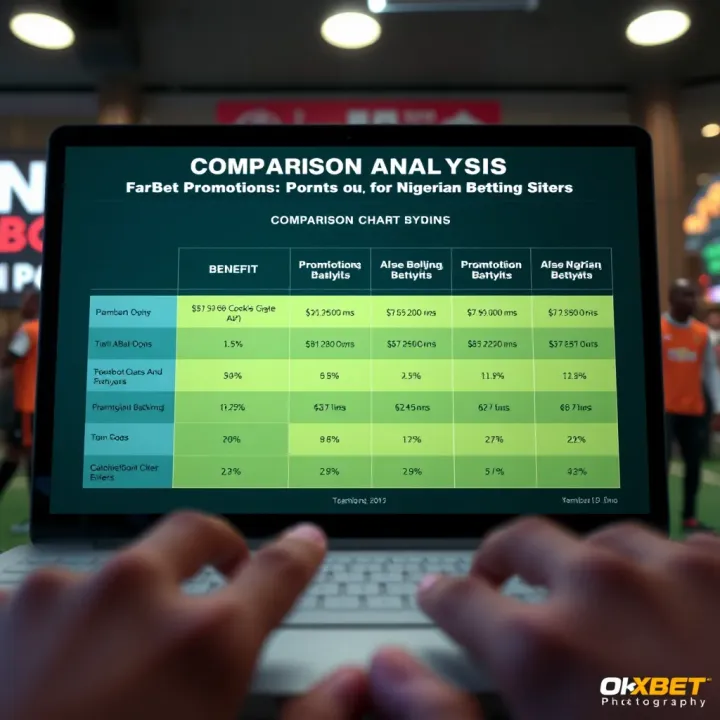 Comparison chart illustrating different promotion benefits across Nigerian betting platforms