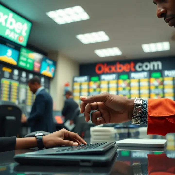 Secure online payment methods available for transactions in Okxbet betting shops