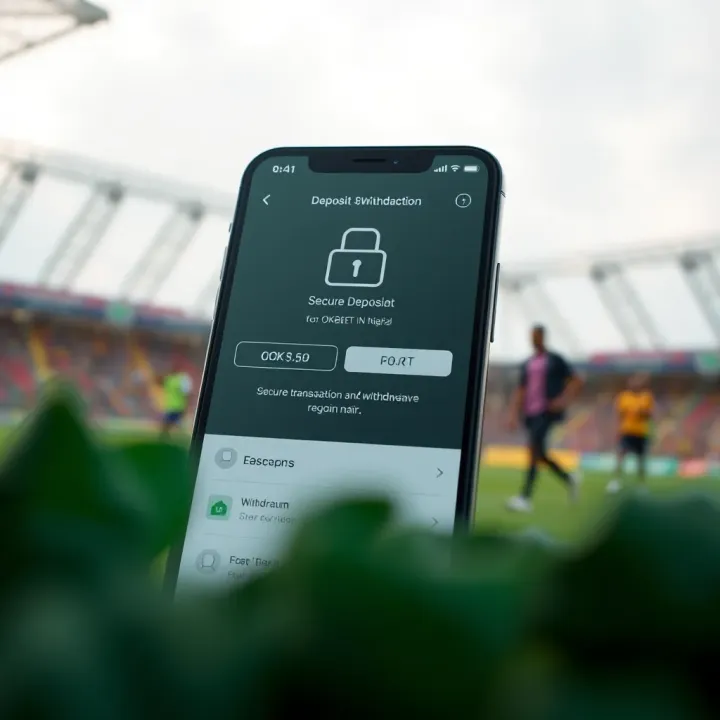 Secure transaction confirmation on OKXBET app illustrating deposit and withdrawal features in Nigerian Naira