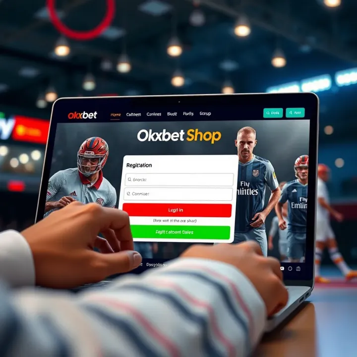 Okxbet Shop Account Registration User completing registration form on Okxbet Shop platform