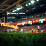 Visual representation of withdrawal limits and common issues encountered by users during cashout on an online betting site