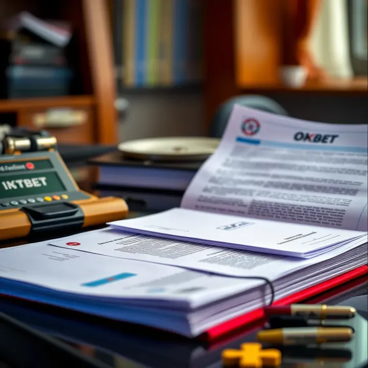 Essential Documents for Okxbet Agent Registration Collection of essential documents required for Okxbet agent registration neatly arranged on a table