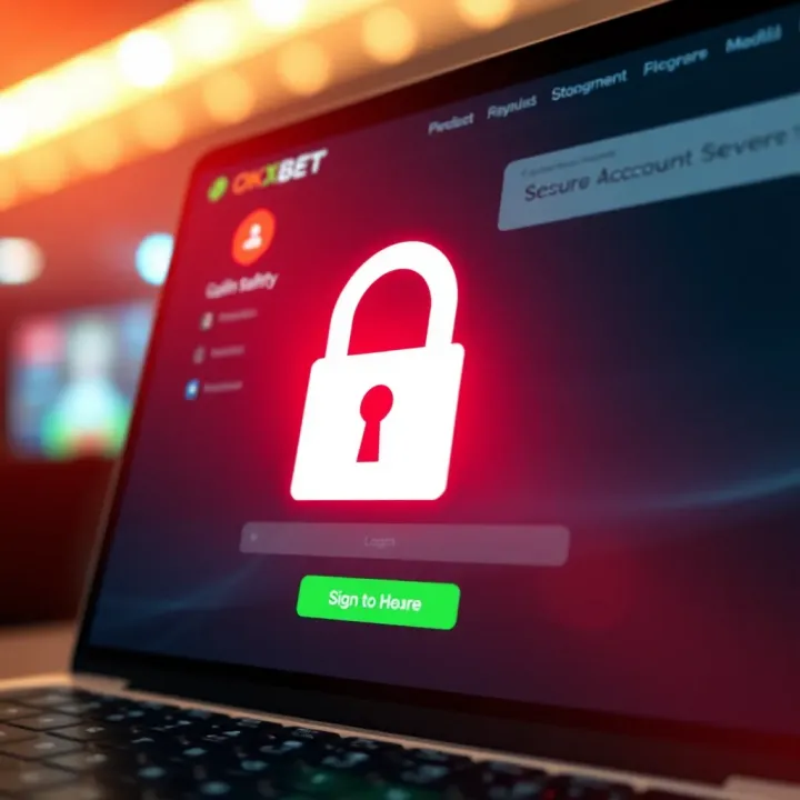 Secure online login with padlock icon emphasizing safety features for Nigerian users