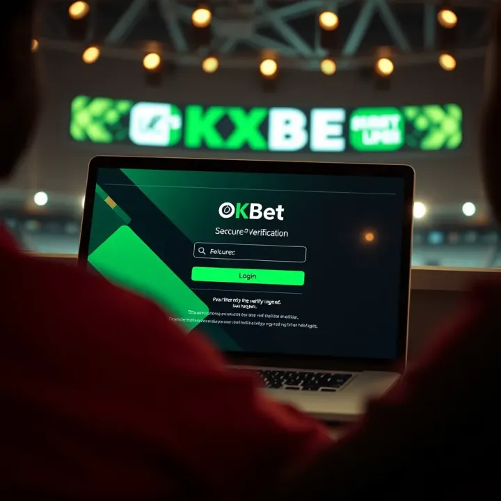 Secure login screen displaying verification prompts on OKXBet platform