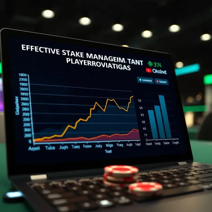 Graph showing effective stake management techniques and player decision patterns in online betting