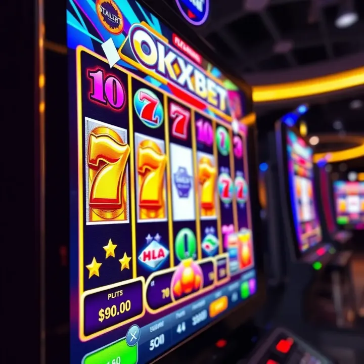 Colorful online slot game interface highlighting reels and winning combinations on a digital screen