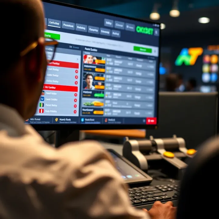 User navigating OkxBet online platform showing sports betting options