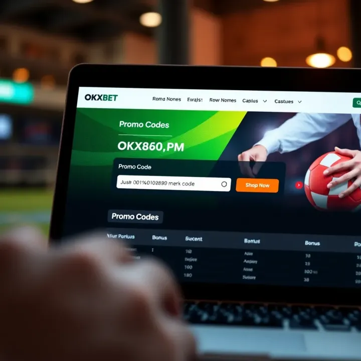 Illustration of an online betting platform interface showing promo code input field and bonus activation